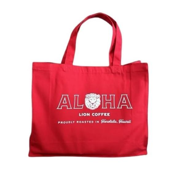 LION COFFEE ALOHA Logo Tote Bag L Red
LION COFFEE ALOHA Logo Tote Bag L Red