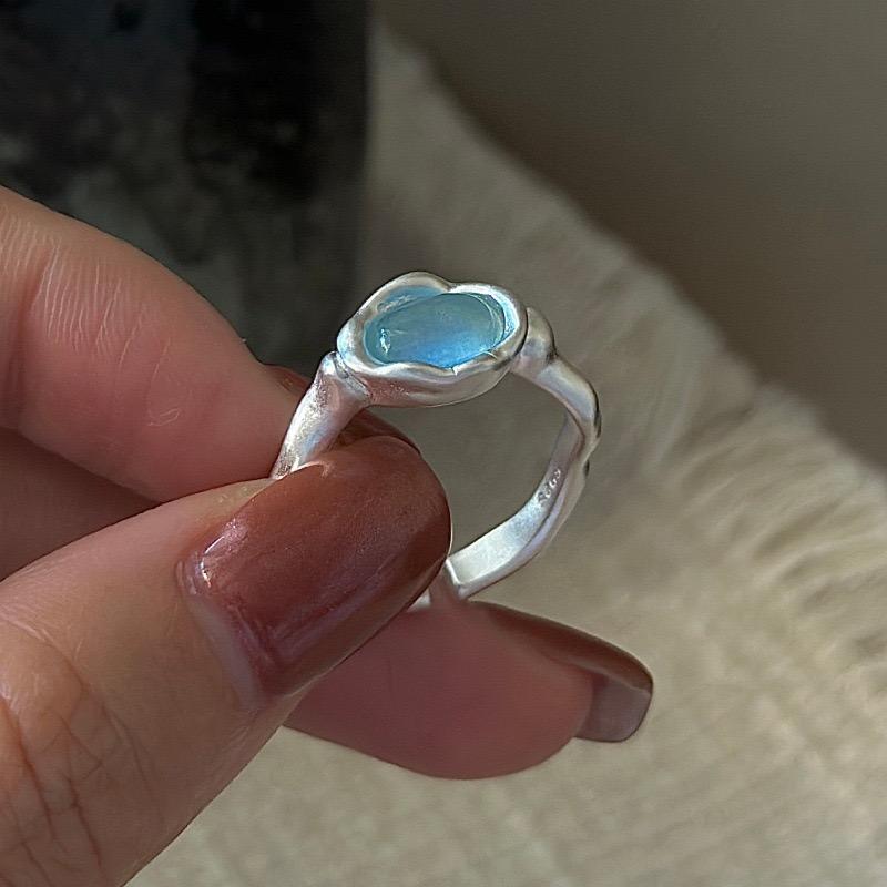 925 Sterling Silver Rings for Women Couple Minimalist Handmade BLue Round Stone Ring Fine Jewelry Gift Prevent Allergy resizable
925 Sterling Silver Rings for Women Couple Minimalist Handmade BLue Round Stone Ring Fine Jewelry Gift Prevent Allergy resizable