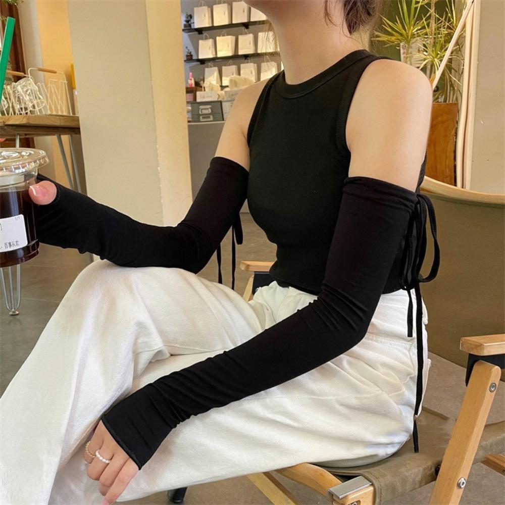 Рукава из модала с солнцезащитным кремом JK Arm Sleeves Simple Tie Strap Sleeves Summer чёрный
Рукава из модала с солнцезащитным кремом JK Arm Sleeves Simple Tie Strap Sleeves Summer чёрный