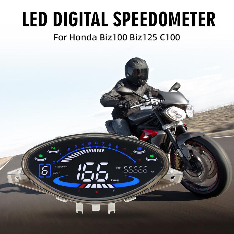 NEW Digital LED Panel For Honda Biz100 Biz 100 C100 Motorcycle RPM Speedometer 12000RPM Gauge Tachometer Speed Meter Dashboard
NEW Digital LED Panel For Honda Biz100 Biz 100 C100 Motorcycle RPM Speedometer 12000RPM Gauge Tachometer Speed Meter Dashboard