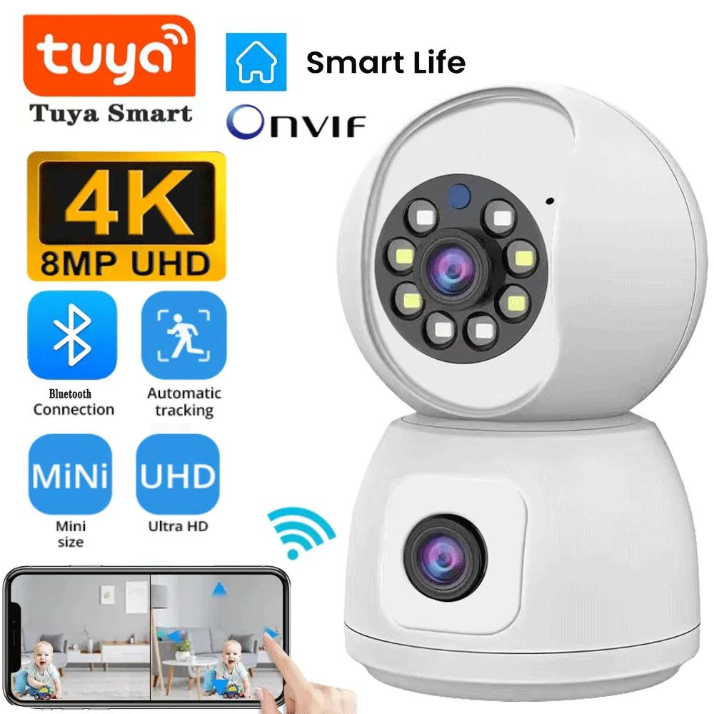 8MP Lens WIFI Camera Tuya Smart PTZ 4K HD Dual Screen Ai Auto Tracking Indoor Wireless Security Камери відеоспостереження Cam NO SD Card
8MP Lens WIFI Camera Tuya Smart PTZ 4K HD Dual Screen Ai Auto Tracking Indoor Wireless Security Камери відеоспостереження Cam NO SD Card