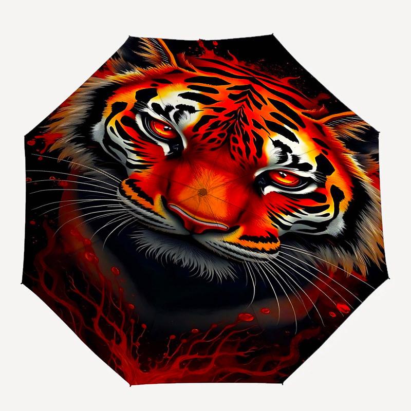 1pc Tiger PrintOpen/Close Umbrella-Windproof, Compact Travel Umbrella, Sturdy 8-Rib Shaft, Outdoor Accessory, 1134
1pc Tiger PrintOpen/Close Umbrella-Windproof, Compact Travel Umbrella, Sturdy 8-Rib Shaft, Outdoor Accessory, 1134