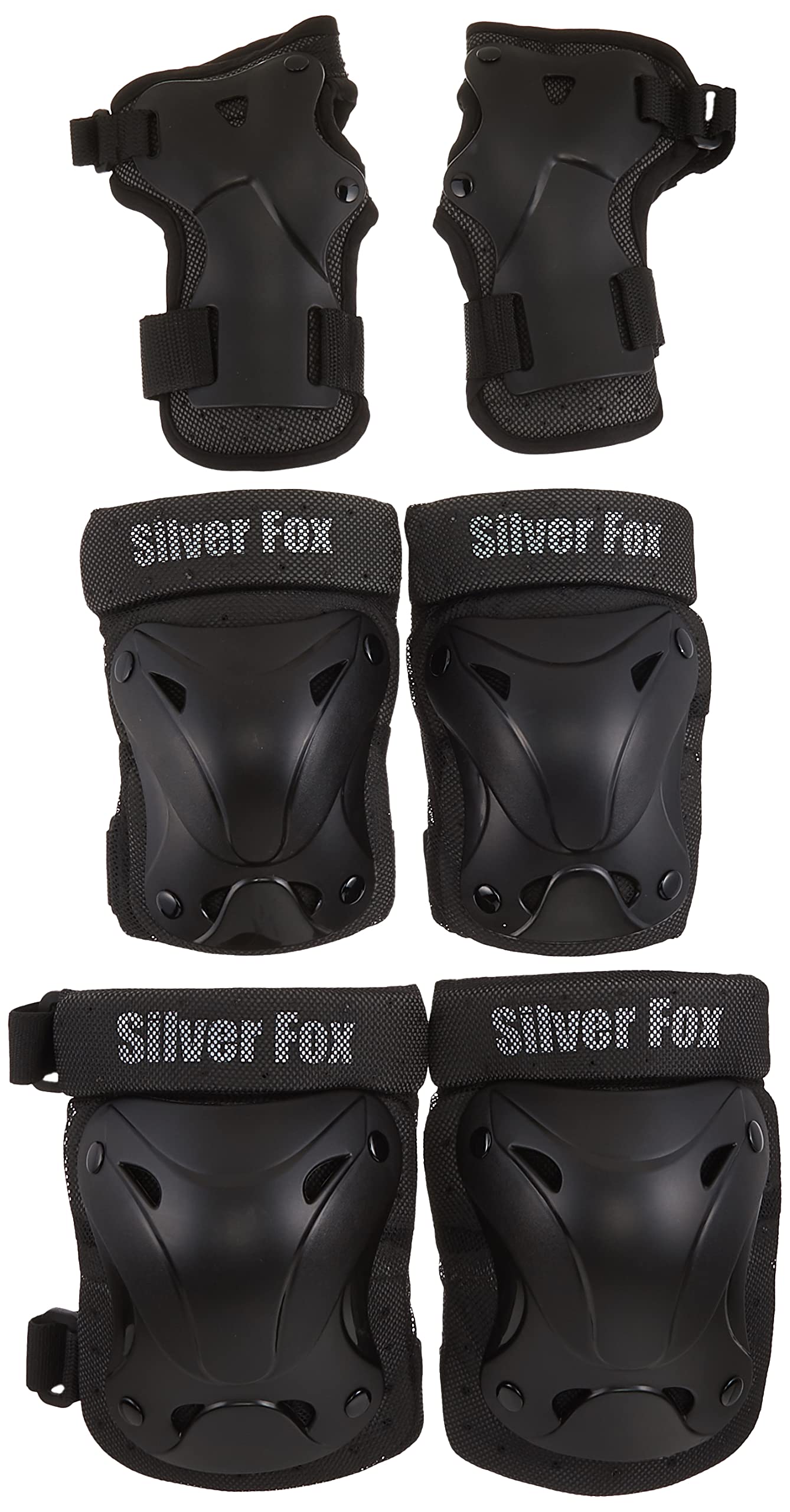Silver Fox SAFETY GEAR Protector Set L Size 3-PACK SP-202N (Knee.Elbow.Wrist Set) чёрный
Silver Fox SAFETY GEAR Protector Set L Size 3-PACK SP-202N (Knee.Elbow.Wrist Set) чёрный