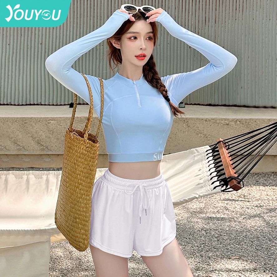Women s Summer Conservative Long Sleeve Two-Piece Swimsuit with Tummy Control 3XL (135~145 Jin)
Women s Summer Conservative Long Sleeve Two-Piece Swimsuit with Tummy Control 3XL (135~145 Jin)