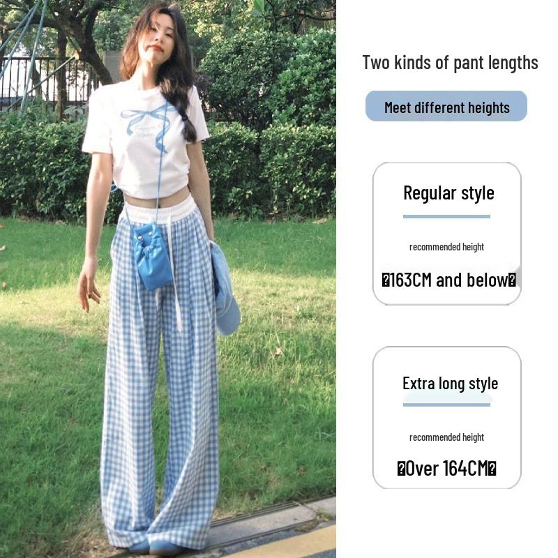 Women s Pink Plaid High-Waisted Wide-Leg Pants - Petite, Loose Fit for Spring & Summer 2XL (126-145 lbs)
Women s Pink Plaid High-Waisted Wide-Leg Pants - Petite, Loose Fit for Spring & Summer 2XL (126-145 lbs)