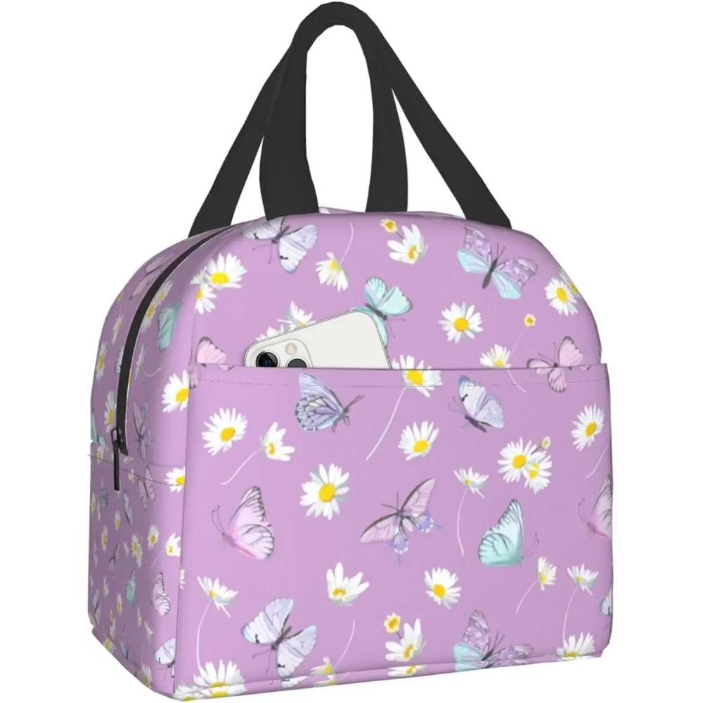 Daisy Flowers Butterfly Purple Lunch Bag Travel Work Bento Cooler Reusable Tote Picnic Boxes Insulated Container Bags for Women 22x20x13CM зелений
Daisy Flowers Butterfly Purple Lunch Bag Travel Work Bento Cooler Reusable Tote Picnic Boxes Insulated Container Bags for Women 22x20x13CM зелений
