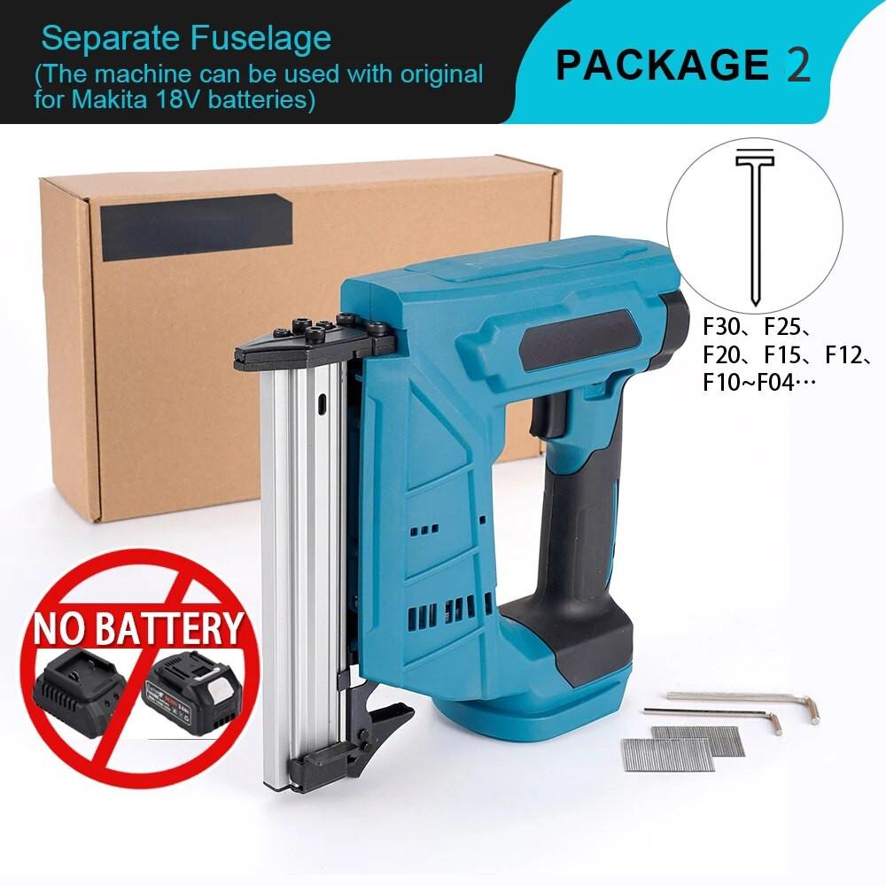 F30 Портативный столярный мебельный степлер Бытовой деревообрабатывающий электроинструмент Аккумуляторный электрический гвоздезабивной пистолет для каркаса
F30 Портативный столярный мебельный степлер Бытовой деревообрабатывающий электроинструмент Аккумуляторный электрический гвоздезабивной пистолет для каркаса