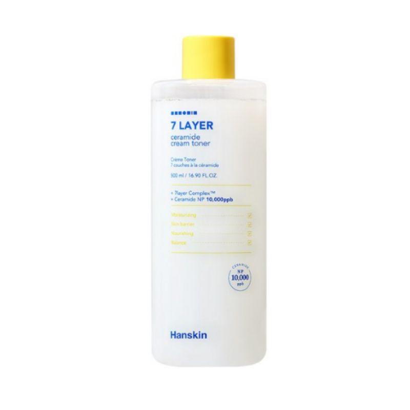 HANSKIN Seven Layer Ceramide Mochi Cream Toner – Deep Hydration Barrier Repair Milky Toner 500ml
HANSKIN Seven Layer Ceramide Mochi Cream Toner – Deep Hydration Barrier Repair Milky Toner 500ml