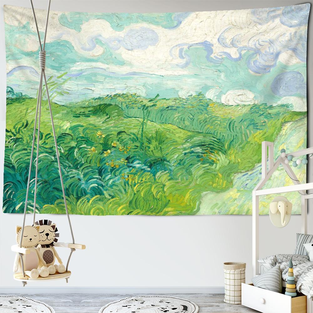 Bohemian Oil Painting Print Tapestry Mandala Fields Crops Country Farm Wall Decor Fabric Farmhouse Decorative Tapestry 95x70CM
Bohemian Oil Painting Print Tapestry Mandala Fields Crops Country Farm Wall Decor Fabric Farmhouse Decorative Tapestry 95x70CM
