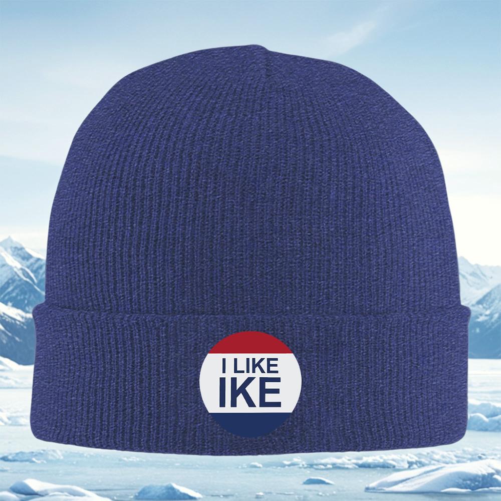 I Like Ike text blue-white-red Men Women Unisex Knitted Hat Beanie Pullover Cap Winter Thermal Warm Christmas Outdoor Cycling Hi
I Like Ike text blue-white-red Men Women Unisex Knitted Hat Beanie Pullover Cap Winter Thermal Warm Christmas Outdoor Cycling Hi