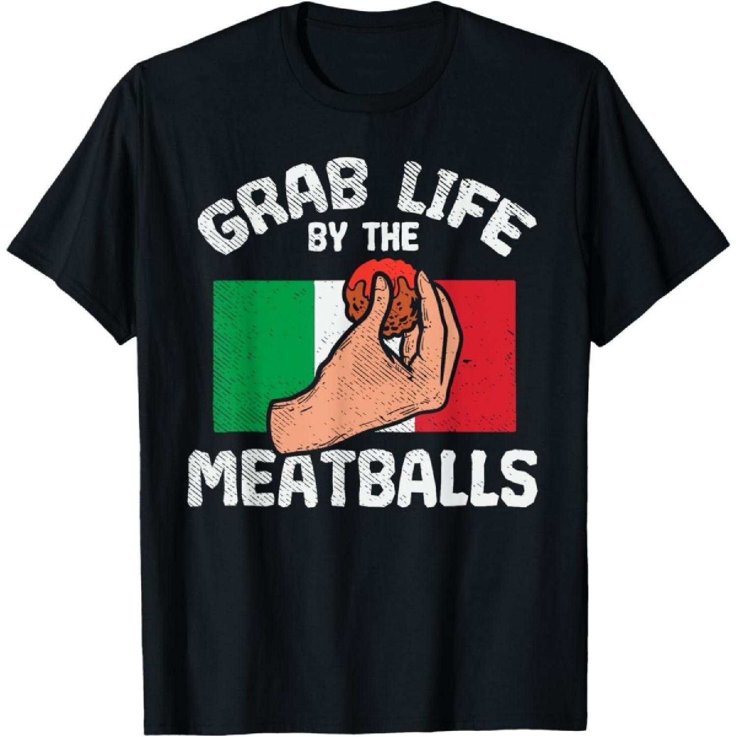 Italian Humor Chef Foodie Funny Grab Life By The Meatballs T-Shirt XXXXXL чорний
Italian Humor Chef Foodie Funny Grab Life By The Meatballs T-Shirt XXXXXL чорний