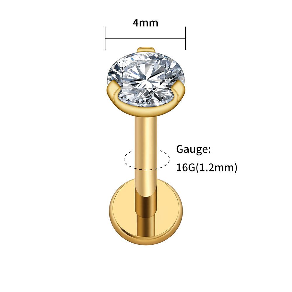 Right Grand ASTM F136 Titanium 2.5/3/4mm CZ Labret Stud 16G Tragus Helix Cartilage Conch Flatback Earlobe Piercing Body Jewelry 16G 1.2x12mm
Right Grand ASTM F136 Titanium 2.5/3/4mm CZ Labret Stud 16G Tragus Helix Cartilage Conch Flatback Earlobe Piercing Body Jewelry 16G 1.2x12mm