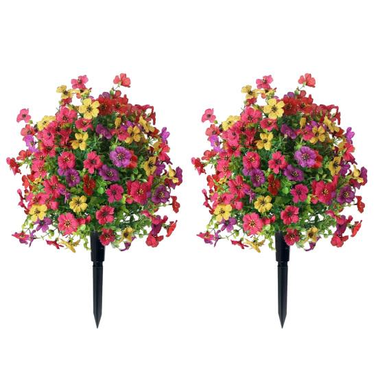 Artificial Violet Topiary Trees with Spike UV Resistant Faux Shrubs Bushes Spring Summer Fake Plants for Garden Porch Patio 1pc
Artificial Violet Topiary Trees with Spike UV Resistant Faux Shrubs Bushes Spring Summer Fake Plants for Garden Porch Patio 1pc