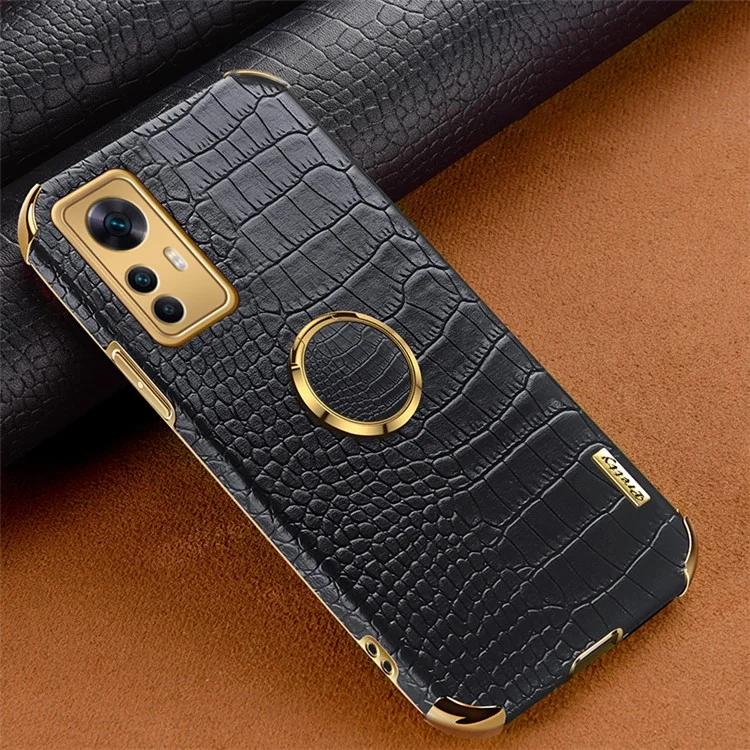 For Xiaomi Redmi K50 Ultra 5G / 12T 5G Crocodile Texture Leather Coated TPU Cover Ring Kickstand 6D Electroplated Phone Case
For Xiaomi Redmi K50 Ultra 5G / 12T 5G Crocodile Texture Leather Coated TPU Cover Ring Kickstand 6D Electroplated Phone Case