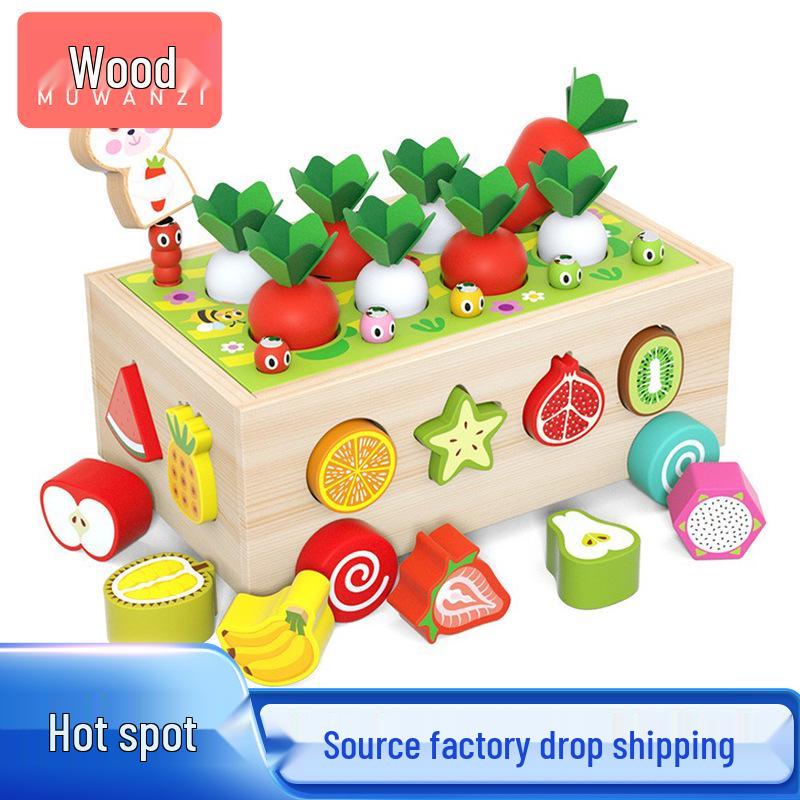 Wooden Farm Orchard Educational Toy Set - Pulling Radishes & Catching Insects for 1-3 Year Olds
Wooden Farm Orchard Educational Toy Set - Pulling Radishes & Catching Insects for 1-3 Year Olds