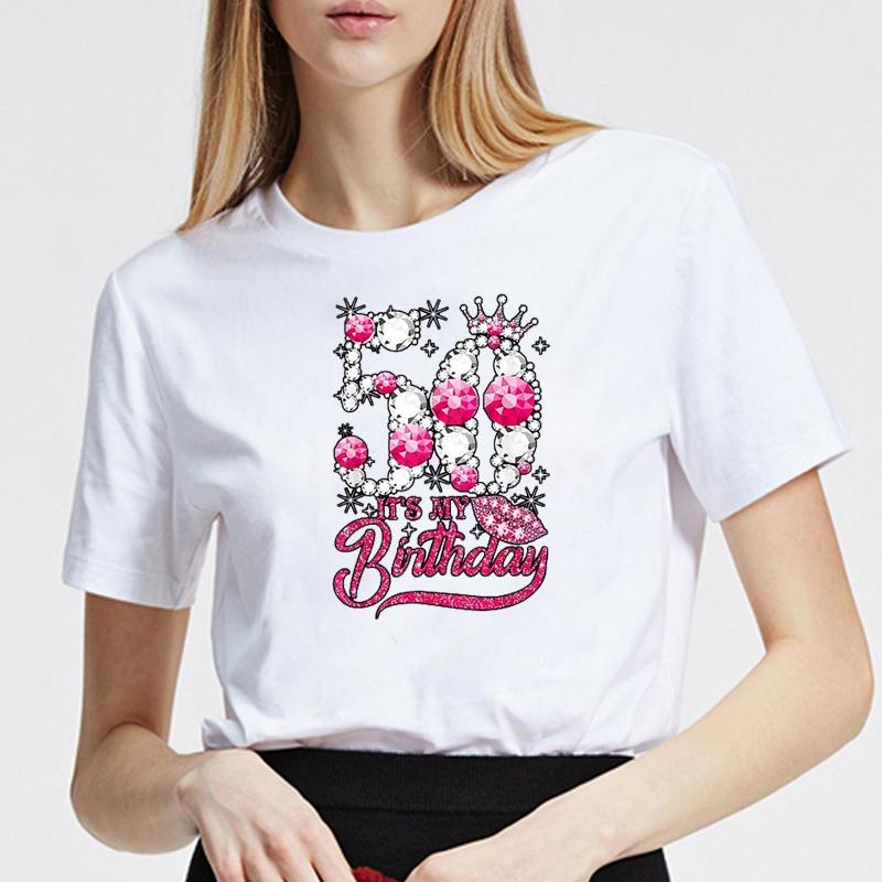 50th Its My Birthday Women Tshirts Casual Breathable Short Sleeves Daily Casual Streetwear Birthday Summer Female Tee Shirt M
50th Its My Birthday Women Tshirts Casual Breathable Short Sleeves Daily Casual Streetwear Birthday Summer Female Tee Shirt M