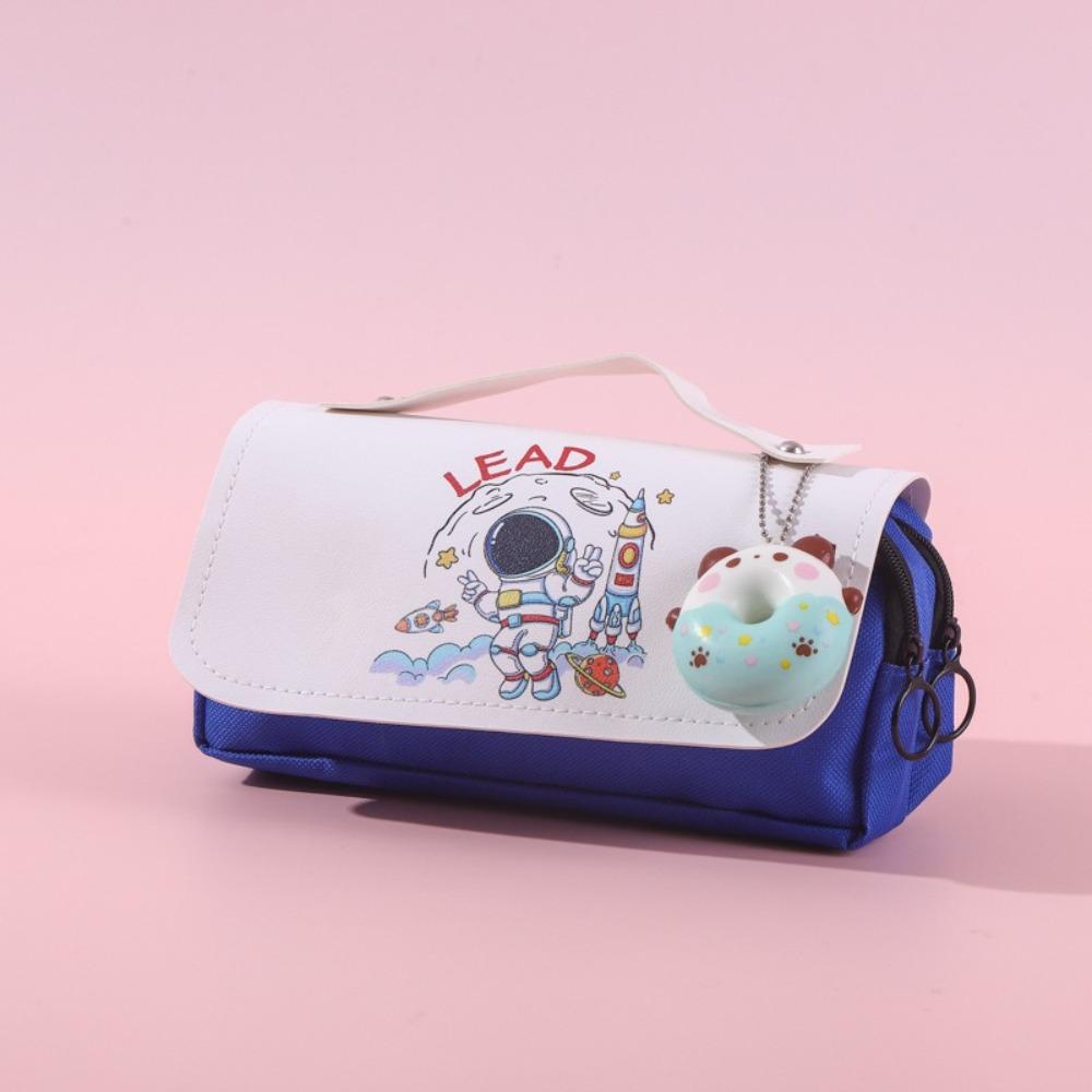 Dirt-proof PU Leather Pen Bag Astronaut Double Layer Pencil Case Large Capacity Decompression Pen Box Student
Dirt-proof PU Leather Pen Bag Astronaut Double Layer Pencil Case Large Capacity Decompression Pen Box Student