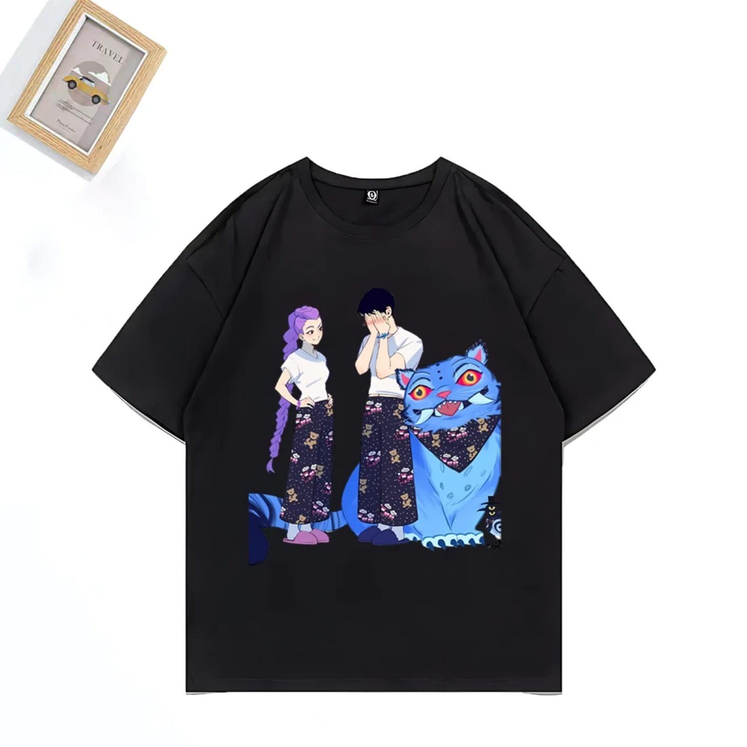 KPop Demon Hunters Derpy Tiger T-shirt Men Women 2025 O-Neck t-shirts vintage Hip Hop 100% Cotton Unisex short sleeve streetwear S чёрный
KPop Demon Hunters Derpy Tiger T-shirt Men Women 2025 O-Neck t-shirts vintage Hip Hop 100% Cotton Unisex short sleeve streetwear S чёрный
