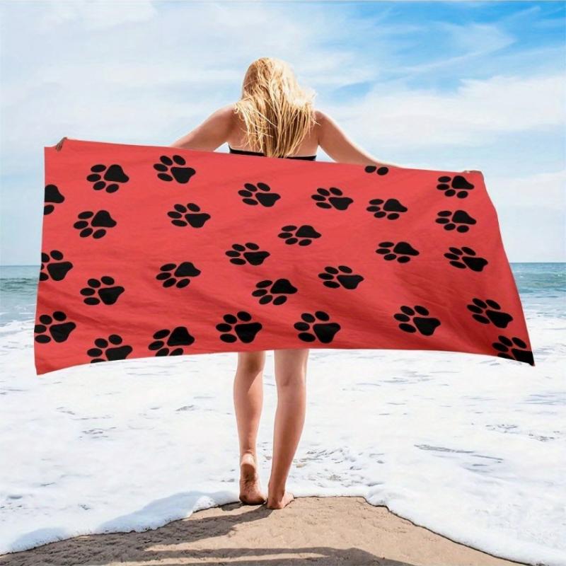 1pc Microfiber Beach Tapestry with Red Black Paw Print - Tropical Ocean Theme Wall Hanging, Bohemian Mandala Decor for Bedroom W30*H60(CM)
1pc Microfiber Beach Tapestry with Red Black Paw Print - Tropical Ocean Theme Wall Hanging, Bohemian Mandala Decor for Bedroom W30*H60(CM)