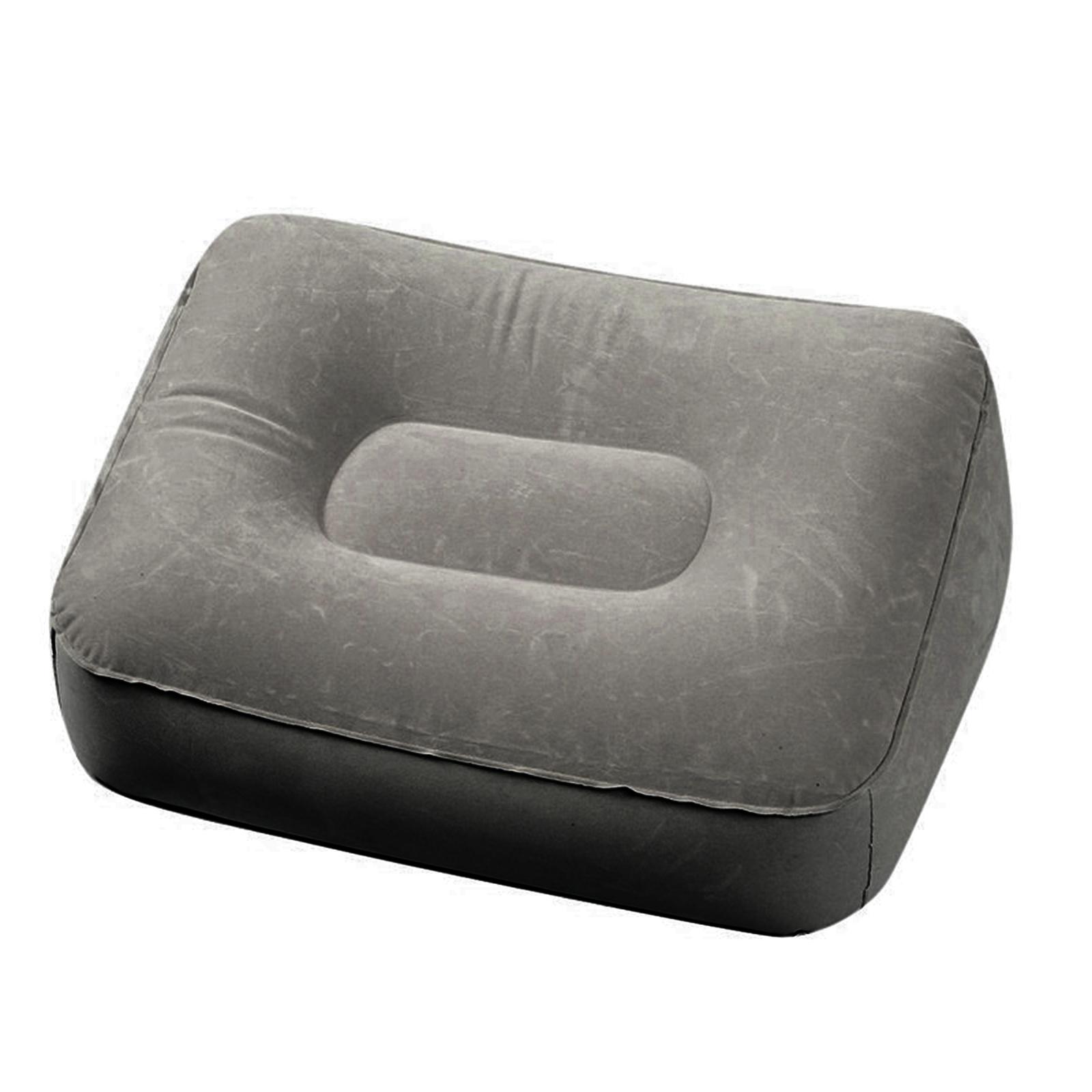 1 шт. серая надувная подушка из ПВХ для путешествий, подушка для ног, детская подушка для сна и отдыха в самолете, автомобиле, автобусе, подушка для ног серый