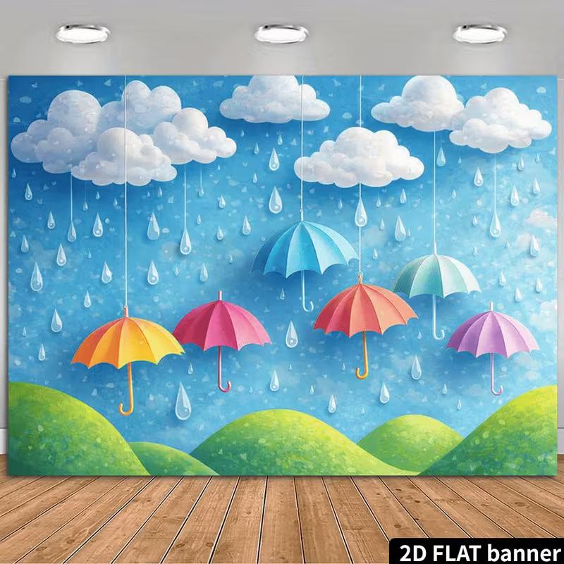 2D Paper Art Backdrop, Multicolor Umbrellas & Green Hills Photo Booth Banner 47.2x31.5inch/120*80cm
2D Paper Art Backdrop, Multicolor Umbrellas & Green Hills Photo Booth Banner 47.2x31.5inch/120*80cm