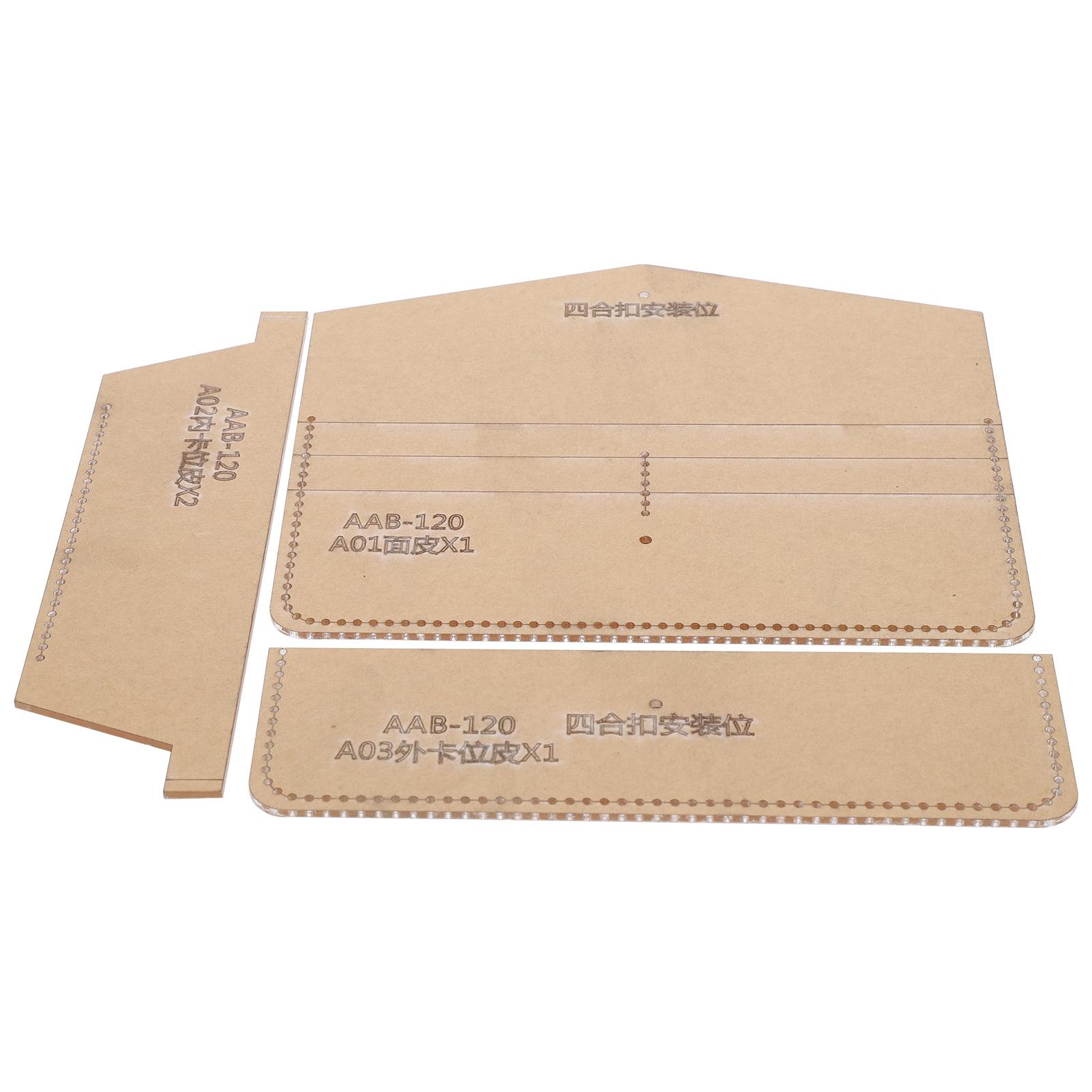 Long Wallet Acrylic Pattern Leather Cutting Template Model Set DIY Tool for Bags
Long Wallet Acrylic Pattern Leather Cutting Template Model Set DIY Tool for Bags