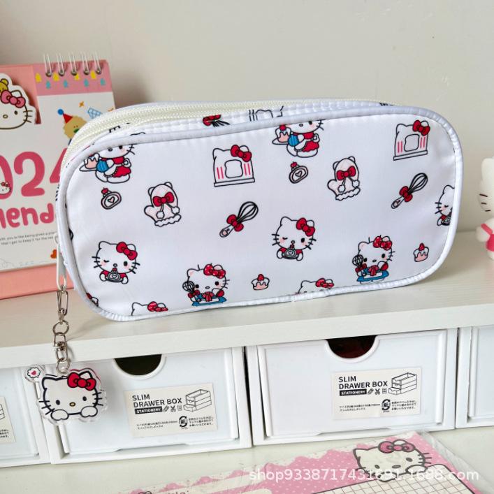 Japanese Cute KT Cat Multi-layer Double-flip Pencil Case - Large Capacity, Stylish Stationery for Students KT Cat Pendant
Japanese Cute KT Cat Multi-layer Double-flip Pencil Case - Large Capacity, Stylish Stationery for Students KT Cat Pendant