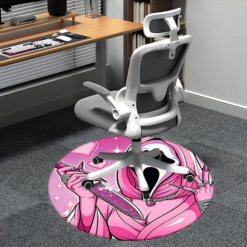 Ghostface knife,Pink horror mask Chair mat Round Rug Office carpet, Non slip, Suitable for Living Rooms, Bedrooms Decor 1205697a 80cm by 80cm
Ghostface knife,Pink horror mask Chair mat Round Rug Office carpet, Non slip, Suitable for Living Rooms, Bedrooms Decor 1205697a 80cm by 80cm