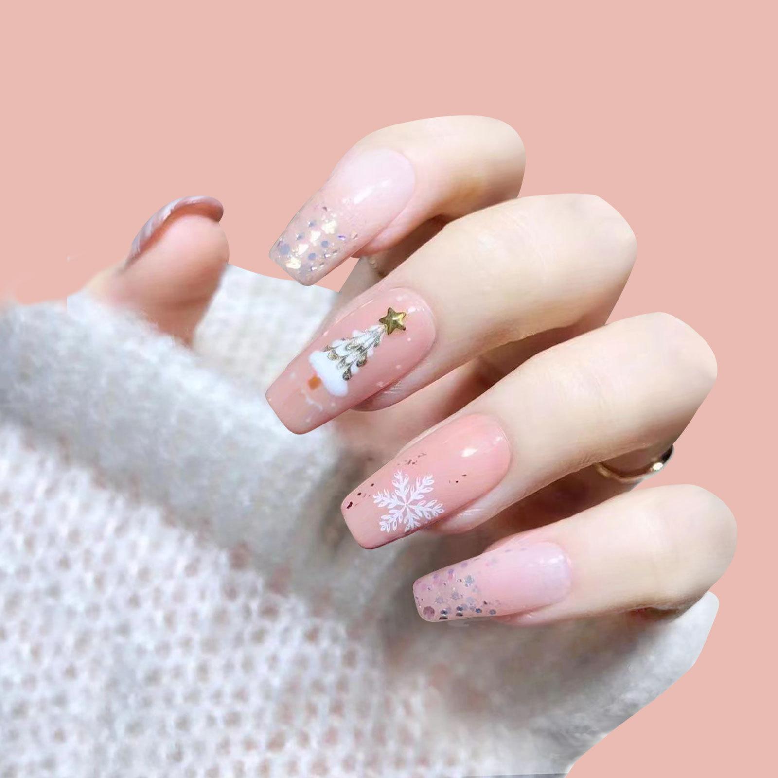 New Christmas Snowflake Series Manicure Finished Patch Fake Nail Set Wearing Nails
New Christmas Snowflake Series Manicure Finished Patch Fake Nail Set Wearing Nails