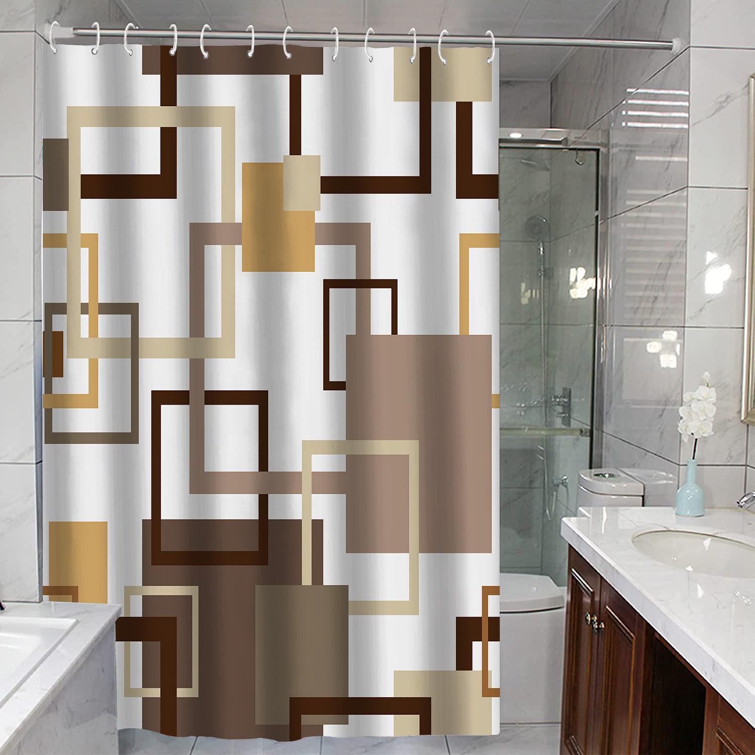 Waterproof Geometric Stripe Shower Curtain - Mildew-Proof Bathroom Partition 90 x 180 cm
Waterproof Geometric Stripe Shower Curtain - Mildew-Proof Bathroom Partition 90 x 180 cm