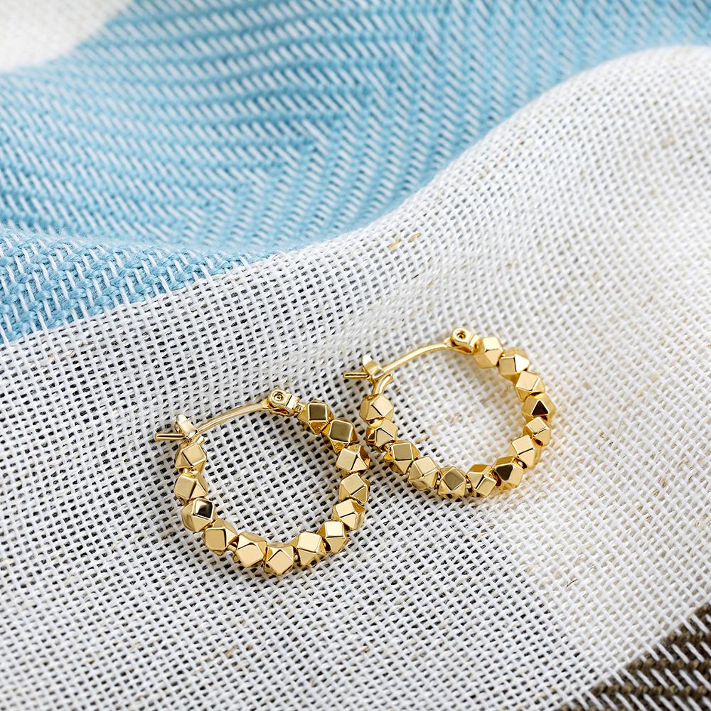 New Gold Color Metal Geometric Little Beads Hoop Earrings for Women New Trendy Round Circle Earring Statement Zircon Gift
New Gold Color Metal Geometric Little Beads Hoop Earrings for Women New Trendy Round Circle Earring Statement Zircon Gift