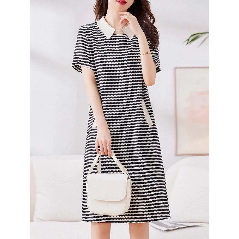 Casual Versatile Striped Dress Summer New Large Size Loose and Thin Medium and Long Shirt Skirt 4XL
Casual Versatile Striped Dress Summer New Large Size Loose and Thin Medium and Long Shirt Skirt 4XL