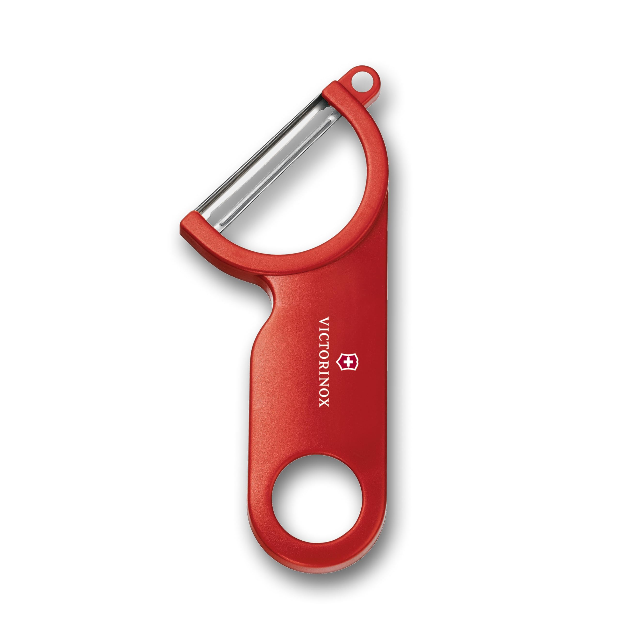 VICTORINOX Potato Peeler Easily peels vegetables and fruits Red Peeler with bud remover Features a lightweight ergonomic handle Dishwasher safe 7.6073
VICTORINOX Potato Peeler Easily peels vegetables and fruits Red Peeler with bud remover Features a lightweight ergonomic handle Dishwasher safe 7.6073