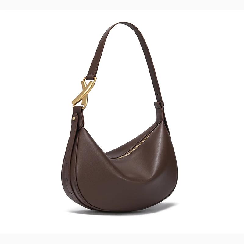 Women Retro Cowhide Crossbody Bag Ladies Fashi Hobos Cow Split Leather Shoulder Bags Female Casual Half Mo Purse Handbags 29x10x18cm кавовий
Women Retro Cowhide Crossbody Bag Ladies Fashi Hobos Cow Split Leather Shoulder Bags Female Casual Half Mo Purse Handbags 29x10x18cm кавовий