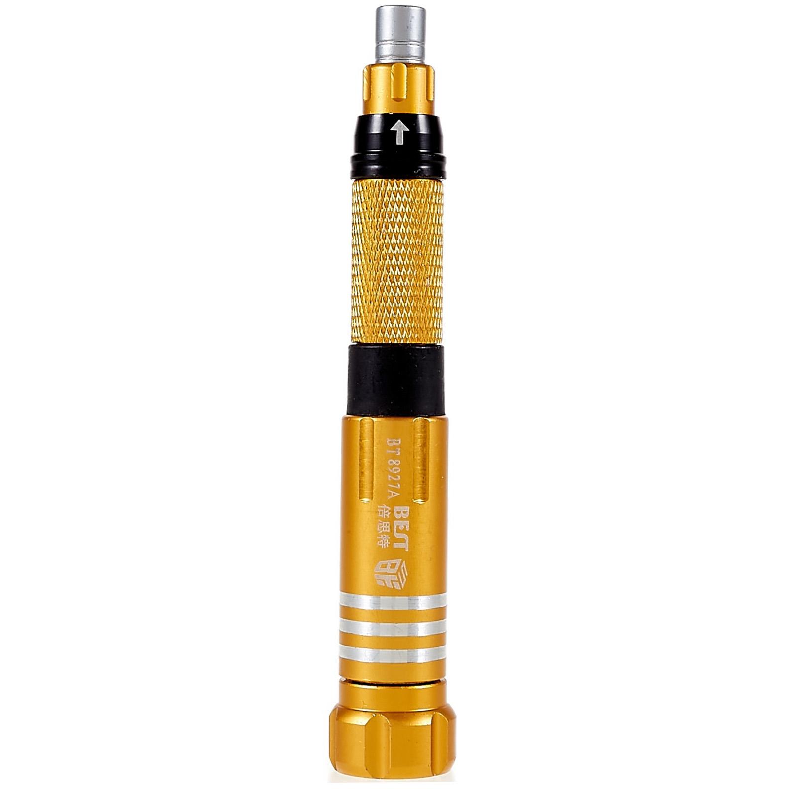 BEST BST-8927 6 in 1 Screwdriver Set Handheld Anti-slip Screwdriver Repair Tool Kit with Bits Type A
BEST BST-8927 6 in 1 Screwdriver Set Handheld Anti-slip Screwdriver Repair Tool Kit with Bits Type A