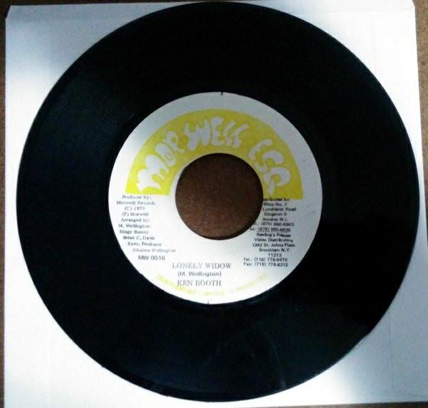 7inch Record KEN BOOTHE Lonely Widow MW0016 Morwell Esq. US Reggae Ska Dub Used
7inch Record KEN BOOTHE Lonely Widow MW0016 Morwell Esq. US Reggae Ska Dub Used