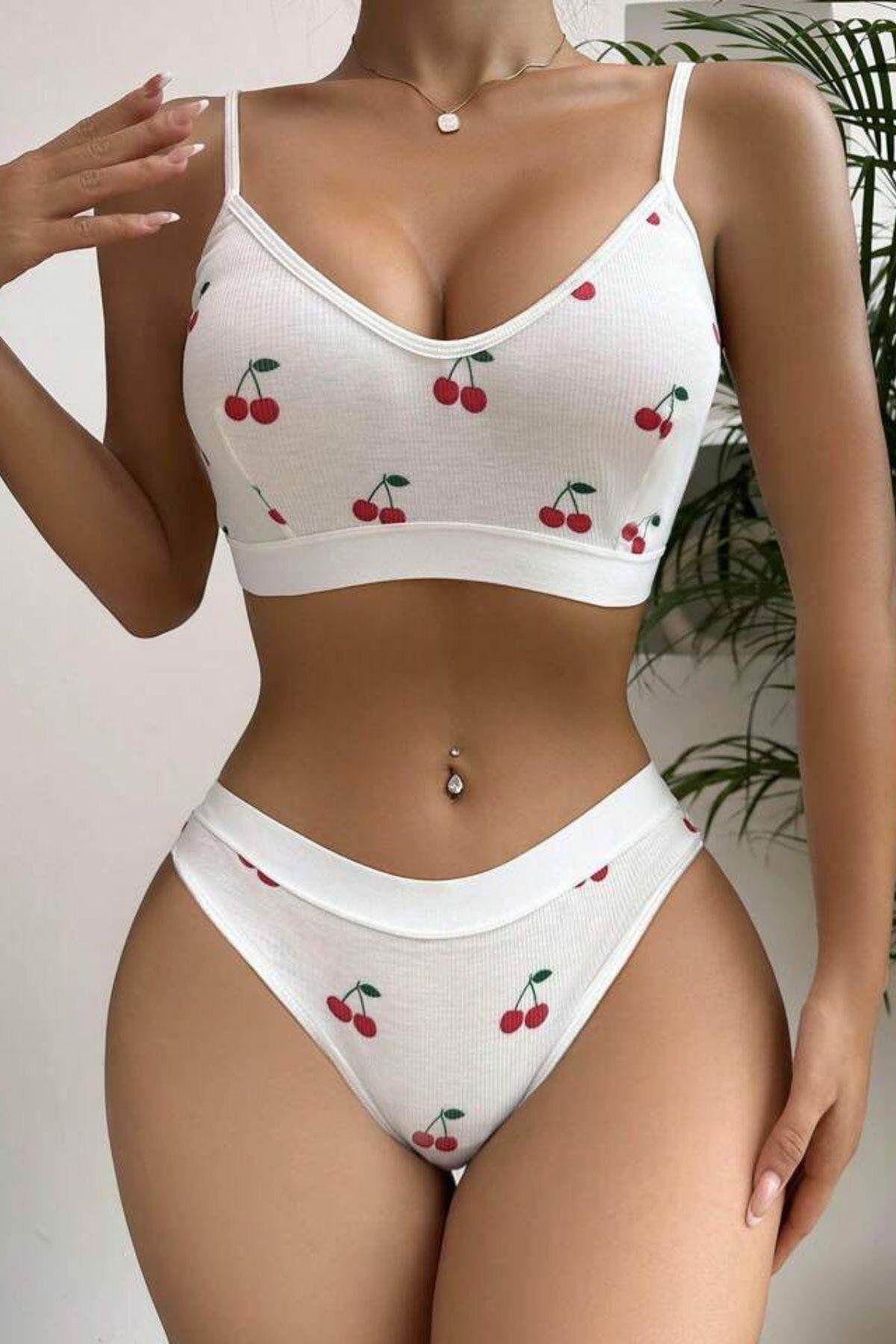 Комплект нижнего белья Bella Notte Romantic White Cherry Print, милое и удобное женское нижнее белье S белый
Комплект нижнего белья Bella Notte Romantic White Cherry Print, милое и удобное женское нижнее белье S белый