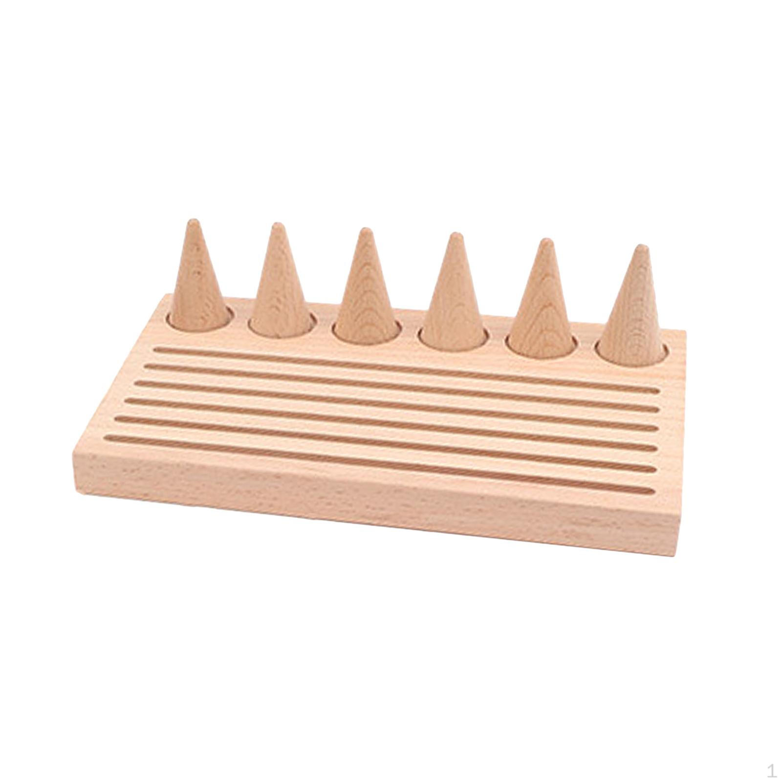 Desktop Jewelry Holder Wooden Cone Rings Storage Tray for Craft Displays Daughter 6 Cone 6 Slot
Desktop Jewelry Holder Wooden Cone Rings Storage Tray for Craft Displays Daughter 6 Cone 6 Slot