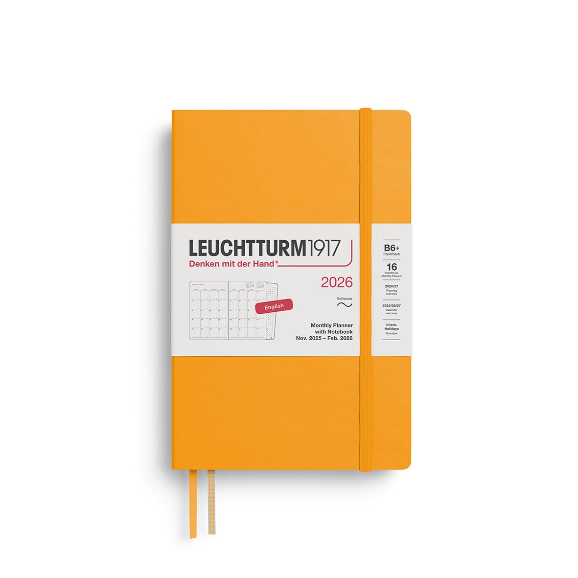 Leuchtturm 2026 B6 Ежемесячный планер Soft Rising Sun 372792 ноябрь Официально импортирован (Начинается в 2025)
Leuchtturm 2026 B6 Ежемесячный планер Soft Rising Sun 372792 ноябрь Официально импортирован (Начинается в 2025)