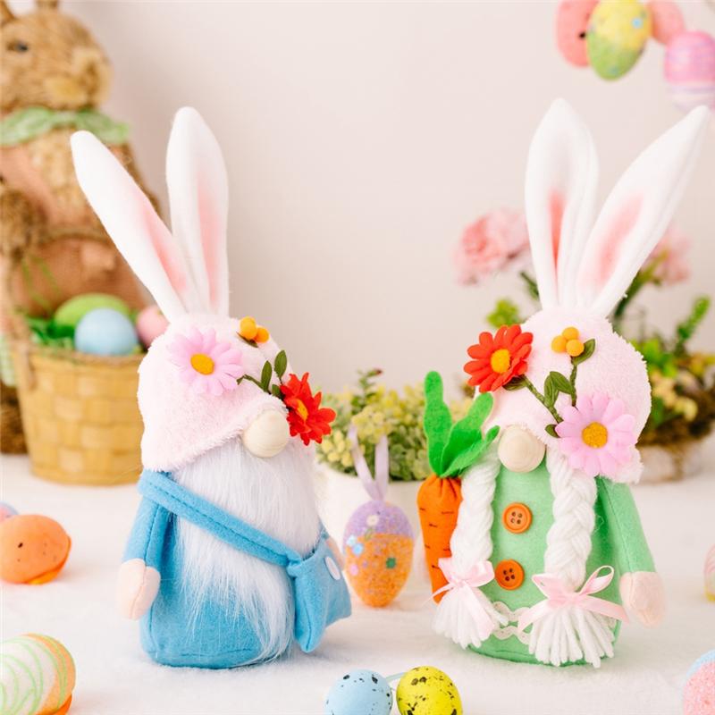 2 Piece Easter Bunny Gnomes Plush Decor, As Shown Fabric Small Faceless Stuffed Plush Tiered Tray Decor
2 Piece Easter Bunny Gnomes Plush Decor, As Shown Fabric Small Faceless Stuffed Plush Tiered Tray Decor