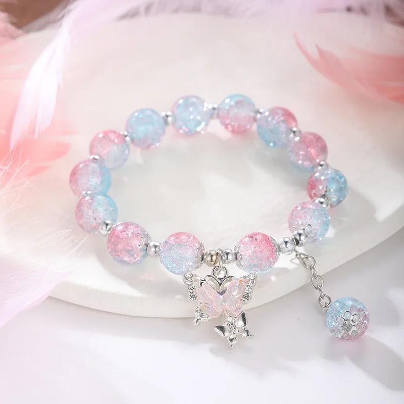 Bohemian Butterfly Beaded Bracelet, Pink Imitation Jade Crystal, Sweet Hand Jewelry for Women Girls, Birthday Party Gift
Bohemian Butterfly Beaded Bracelet, Pink Imitation Jade Crystal, Sweet Hand Jewelry for Women Girls, Birthday Party Gift