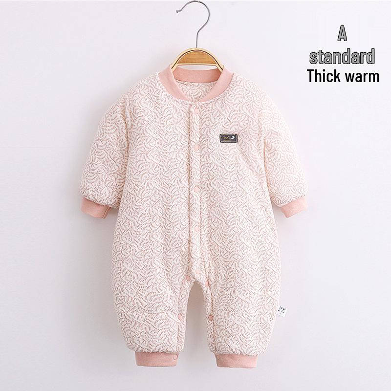 Infant Quilted Winter Romper, Thick Cotton 150g - Warm, Boneless Baby Jumpsuit for Autumn/Winter 66cm (12-16 lbs)
Infant Quilted Winter Romper, Thick Cotton 150g - Warm, Boneless Baby Jumpsuit for Autumn/Winter 66cm (12-16 lbs)