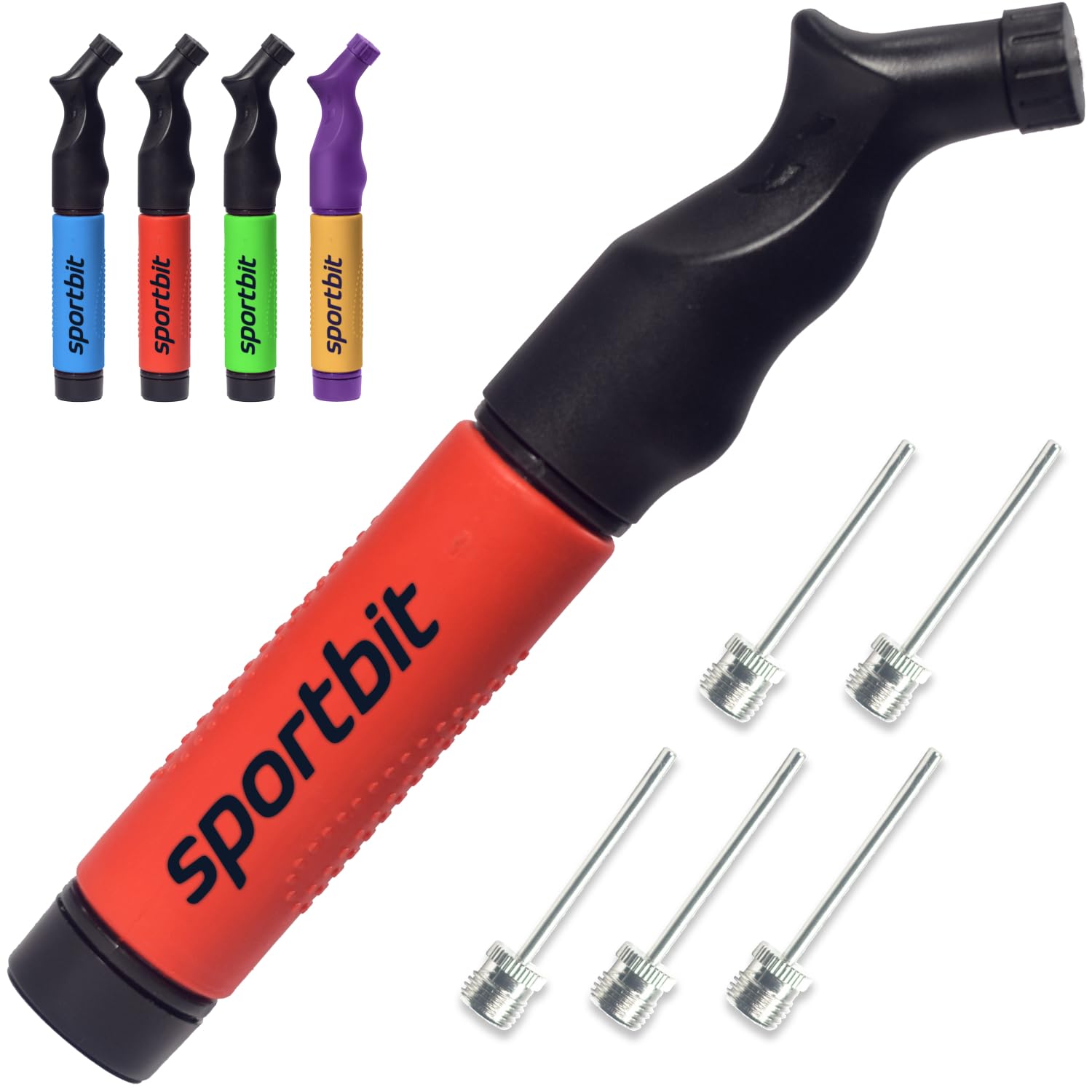 Sportbit Portable Ball Pump with 5 Air Inflation Needles and eBook for Rugby and Volleyball Balls Basketball, Soccer,
Sportbit Portable Ball Pump with 5 Air Inflation Needles and eBook for Rugby and Volleyball Balls Basketball, Soccer,