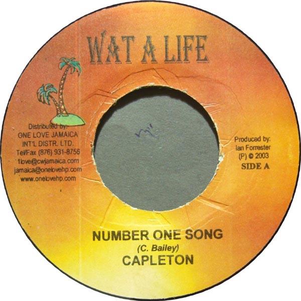 7inch Record CAPLETON - Number One Song NONE Wat A Life 2003 Jamaica Reggae, Ska & Dub Used
7inch Record CAPLETON - Number One Song NONE Wat A Life 2003 Jamaica Reggae, Ska & Dub Used