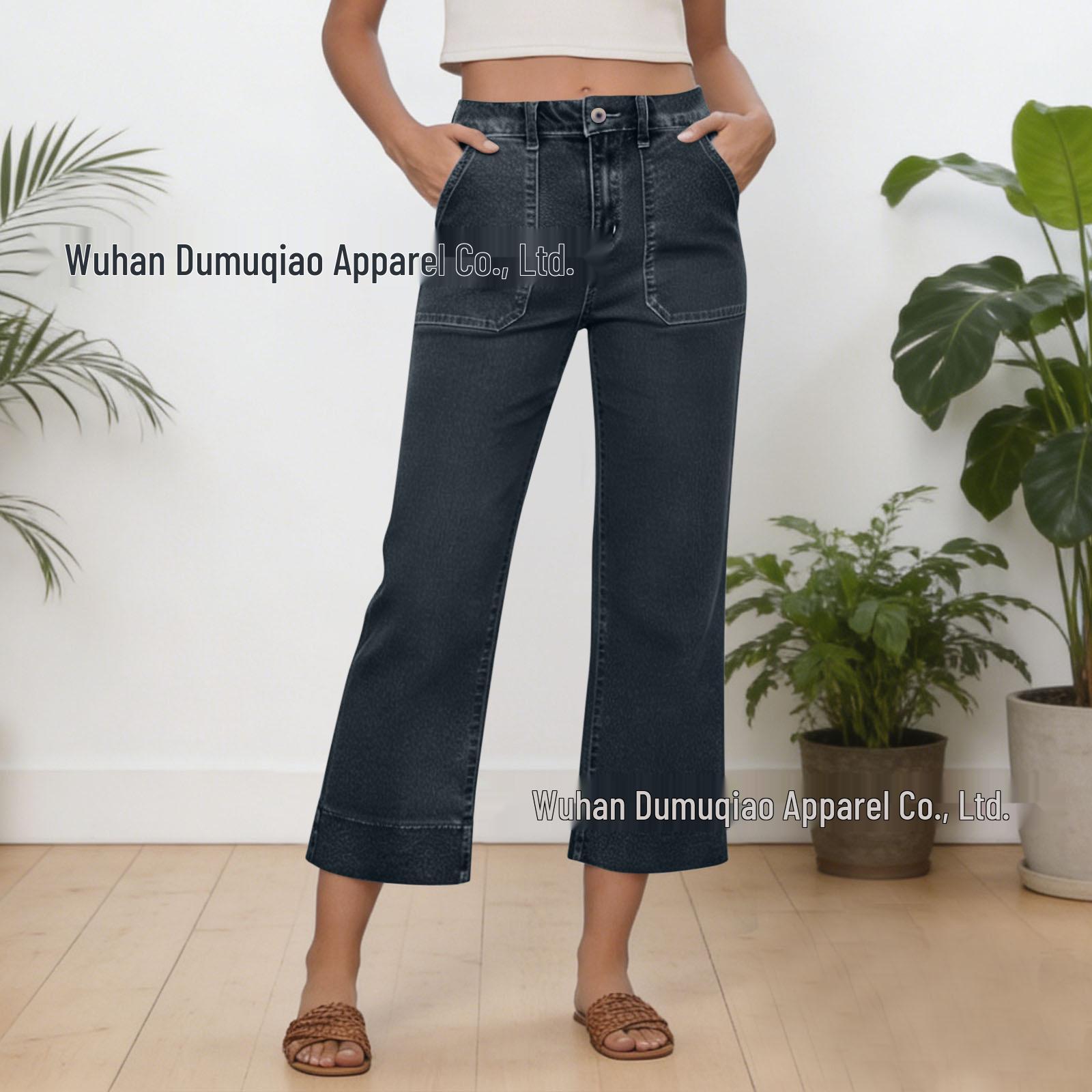 European & American Women s Versatile Loose Cropped Jeans with Pockets 2XL
European & American Women s Versatile Loose Cropped Jeans with Pockets 2XL