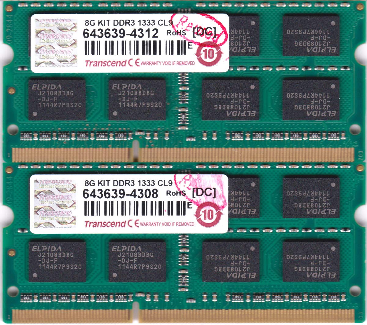 Пам ять для ноутбука Transcend DDR3 1333 8GB 204pin Kit PC3-10600 1.5V SO-DIMM (4 ГБ × 2) (Довічна гарантія) JM1333KSN-8GK
Пам ять для ноутбука Transcend DDR3 1333 8GB 204pin Kit PC3-10600 1.5V SO-DIMM (4 ГБ × 2) (Довічна гарантія) JM1333KSN-8GK