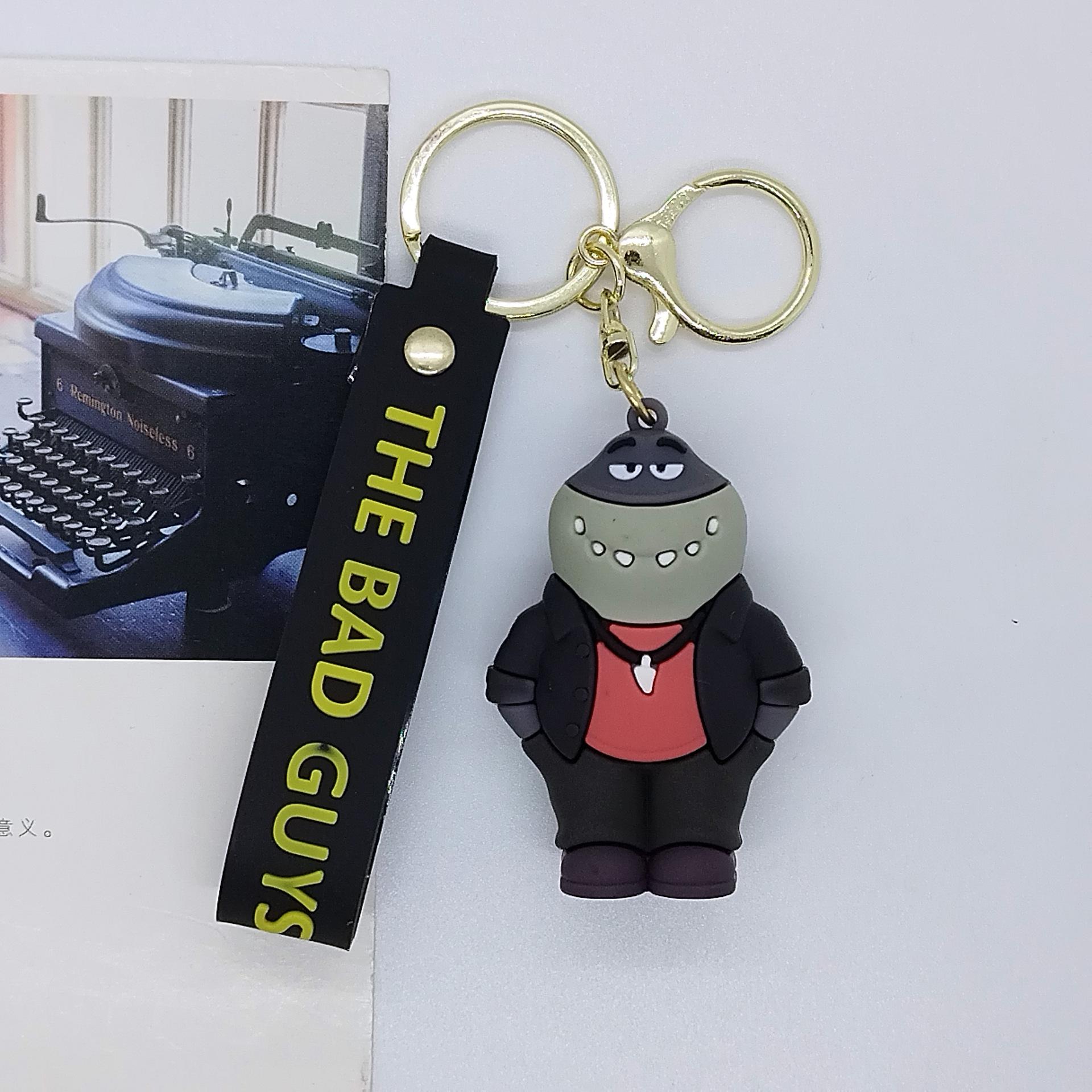 New Cross-border Creative Cartoon The Bad Guys Wholesale of Keychain Bags Car Keychain Accessories Gifts Personalized Gifts Y2k
New Cross-border Creative Cartoon The Bad Guys Wholesale of Keychain Bags Car Keychain Accessories Gifts Personalized Gifts Y2k