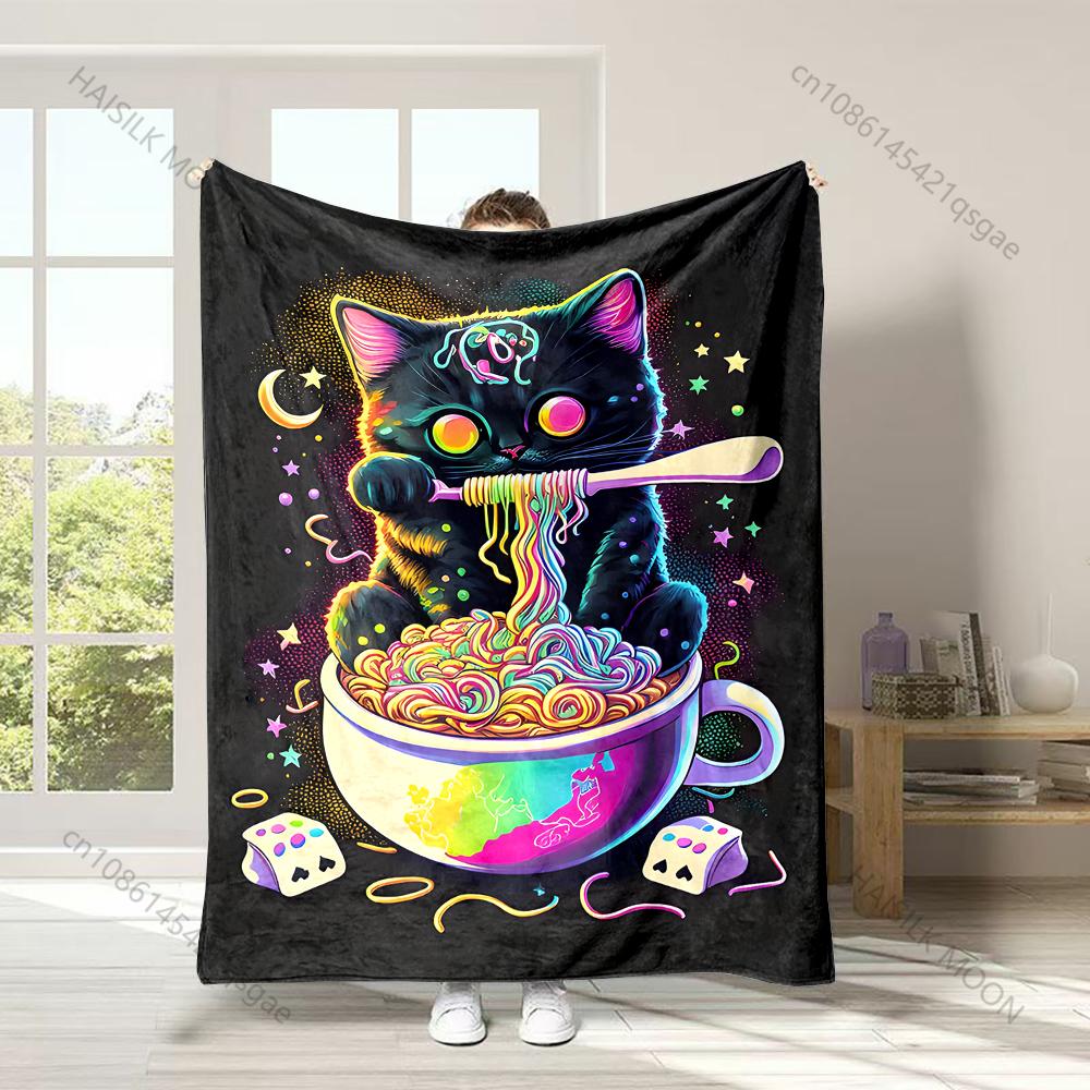 1PC Rainbow Cat Eating Noodles Print Adult Children Warm Blankets Home Travel Car Soft Comfortable Suitable for all seasons 75x100cm
1PC Rainbow Cat Eating Noodles Print Adult Children Warm Blankets Home Travel Car Soft Comfortable Suitable for all seasons 75x100cm