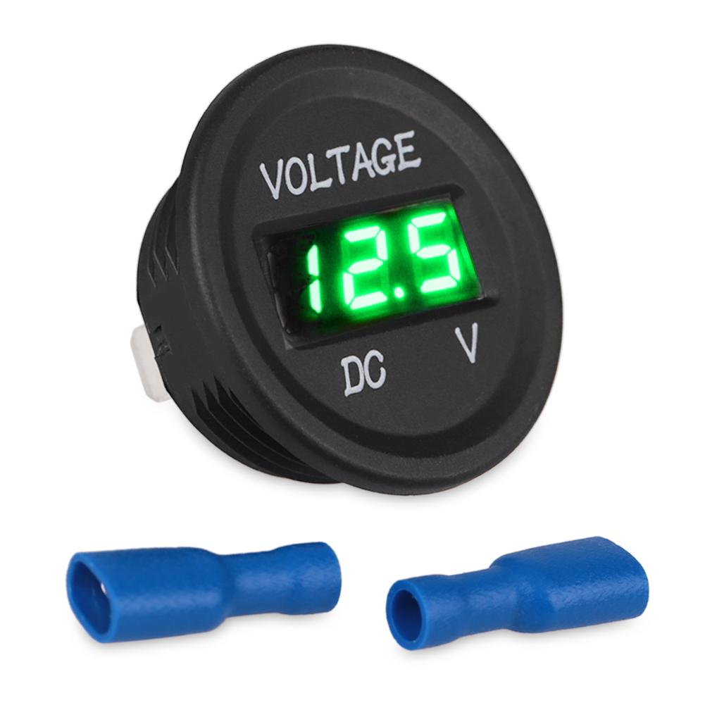 Volt Gauge DC 12V-24V Digital Voltmeter For Vehicles Motorcycle Universal Waterproof Voltmeter Gauge With Red Blue Green Display зелений
Volt Gauge DC 12V-24V Digital Voltmeter For Vehicles Motorcycle Universal Waterproof Voltmeter Gauge With Red Blue Green Display зелений