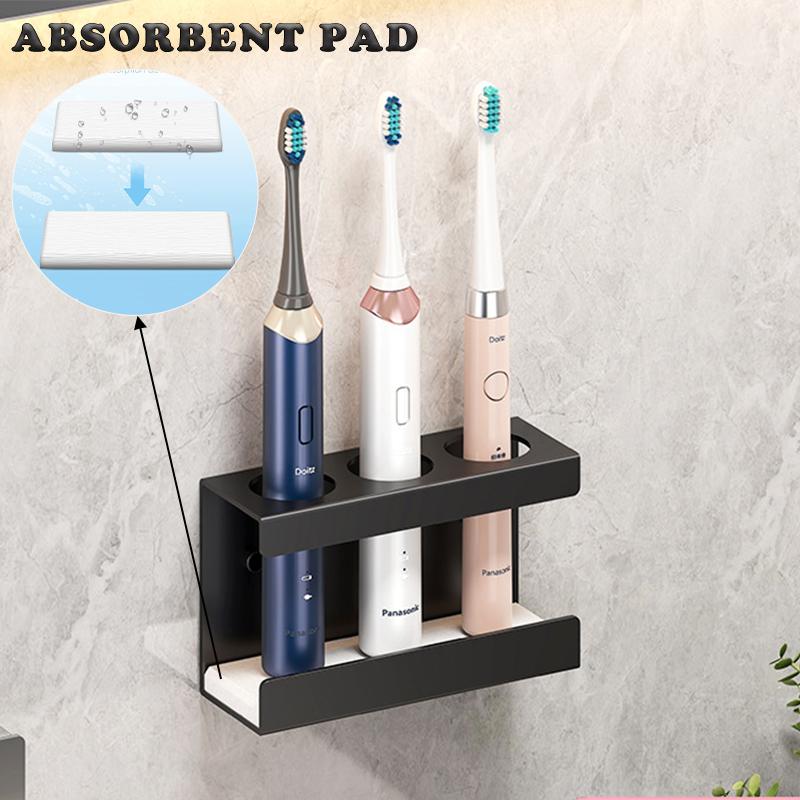 Aluminum Wall Mount Electric Toothbrush Holder for Bathroom, Shower, Toothbrush Hanger Brush Stand, Hanger Bathroom Organizer
Aluminum Wall Mount Electric Toothbrush Holder for Bathroom, Shower, Toothbrush Hanger Brush Stand, Hanger Bathroom Organizer